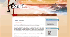 Desktop Screenshot of nicaraguasurfproperty.com