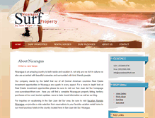 Tablet Screenshot of nicaraguasurfproperty.com